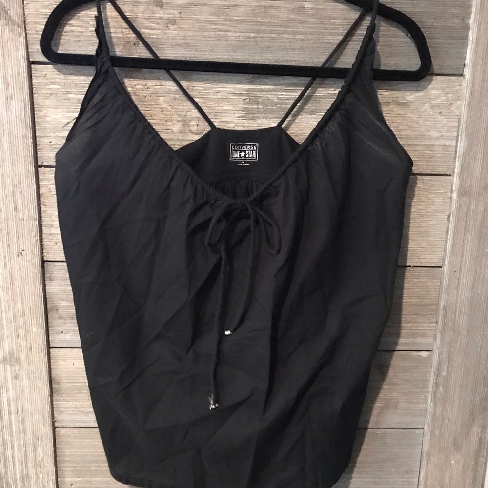 Black Flowy Tank